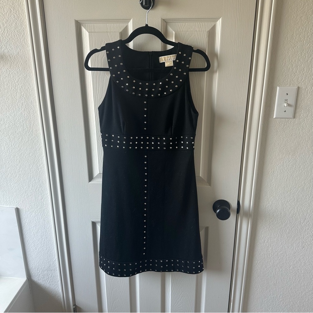 Michael Kors Black Halter Sheath Mini Dress